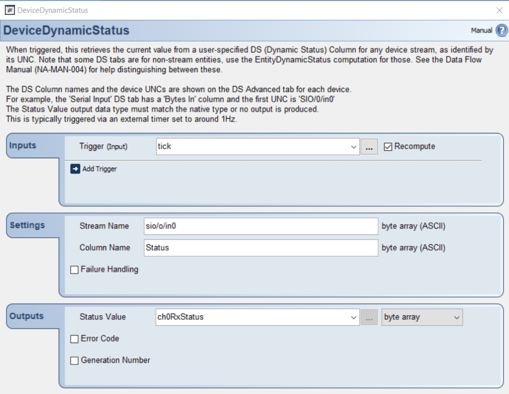 computation config
