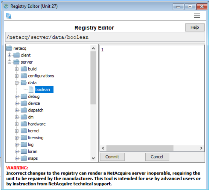 registry editor