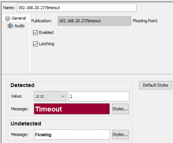 alarm config