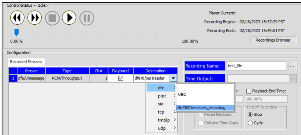 player to dfe