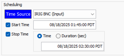 scheduling recordings