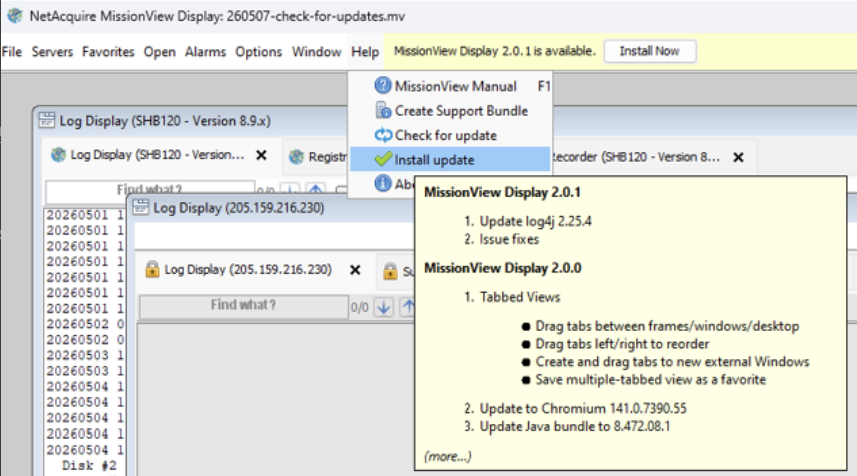 update ready ui
